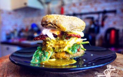Fitness & Food Burger mit Pochiertem Ei – vegetarisch