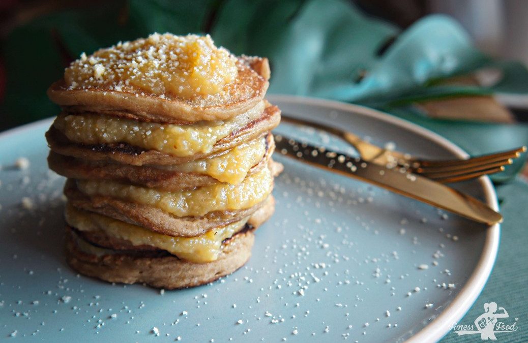 Glutenfreie Apfelmus Pancakes – ei- und milchfrei