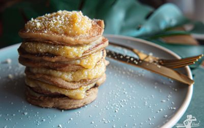Glutenfreie Apfelmus Pancakes – ei- und milchfrei