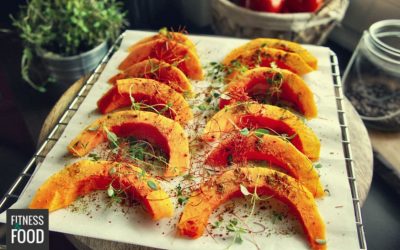 Kürbis-Wedges aus dem Ofen