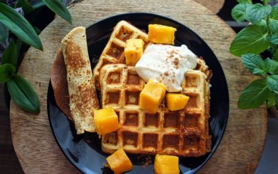 Mango-Eiklar Waffeln