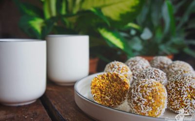 Rohe Carrot Cake Energie-Bällchen