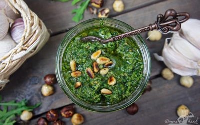 Rucola Pesto mit Haselnüssen