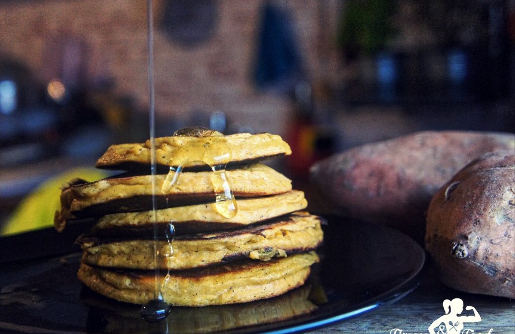 Schnelle Süßkartoffel Pancakes