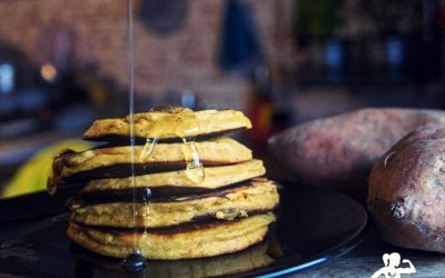 Schnelle Süßkartoffel Pancakes