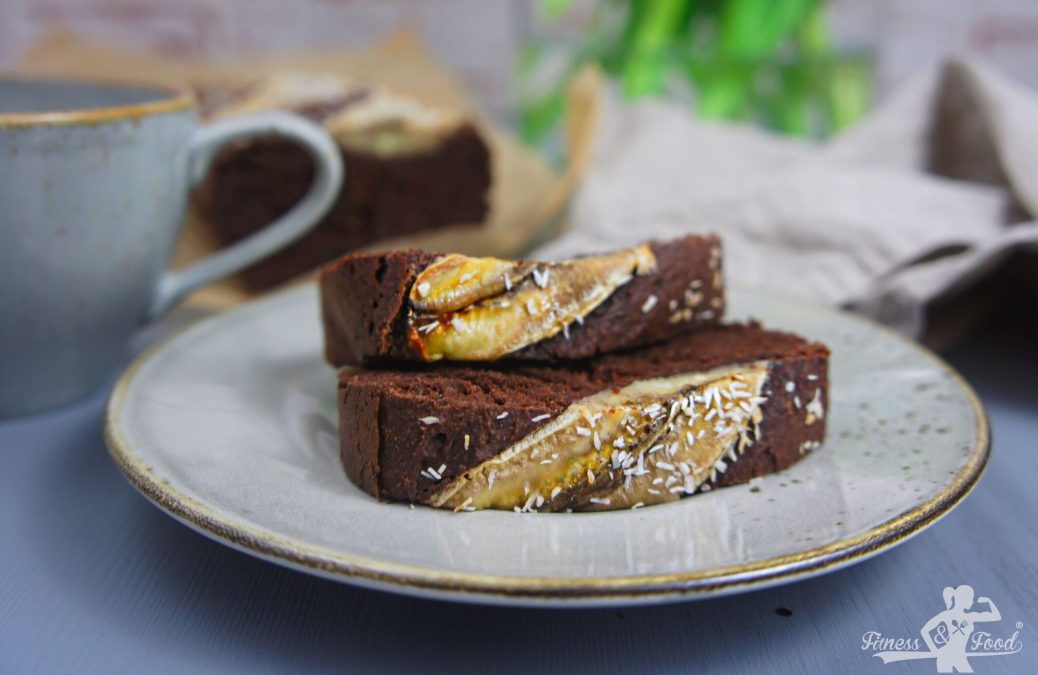 Schoko-Bananen Kuchen, glutenfrei & vegan