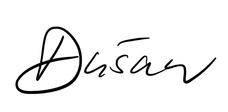Skizze Unterschrift Dusan